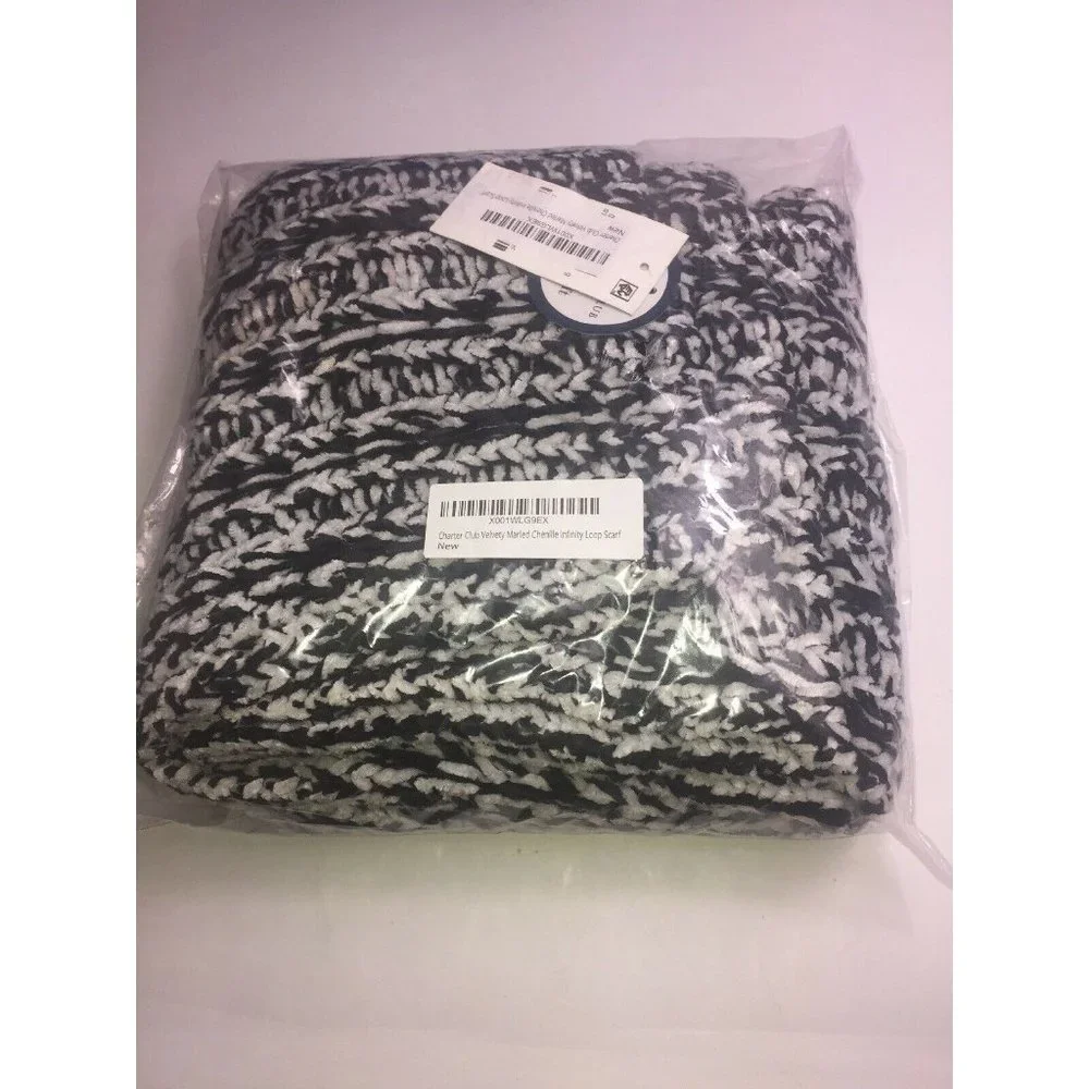 Charter Club Velvety Marled Chenille Infinity Scarf Retail $44.50